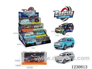 1:36 pull back alloy car 3 colors mixed 24PCS