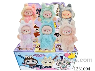 6-inch plush rubber LABUBU doll blind box (multi-style mix)