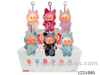 6-inch plush rubber LABUBU doll W L/M blind box (multi-style mix)