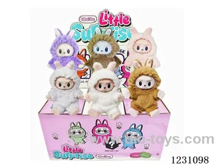 6-inch plush rubber LABUBU doll blind box (multi-style mix)