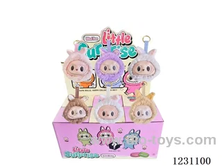 6-inch plush rubber LABUBU doll blind box (multi-style mix)