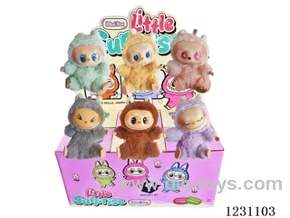 6-inch plush rubber LABUBU doll blind box (multi-style mix)