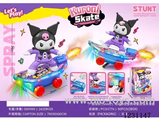 B/O Stunt Scooter W L/M/spray