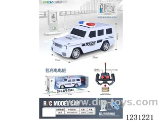 4ch Mercedes-Benz RC Police Car with Lights 1:16 + Charging Station (battery included)