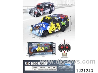 4ch Graffiti RC Car with Lights 1:16 (battery included)