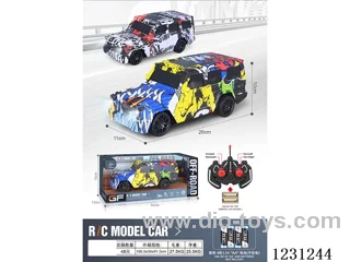 4ch Graffiti RC Car with Lights 1:16 (battery not included)