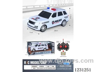 4ch RC Police Car with Lights 1:16 (battery included)