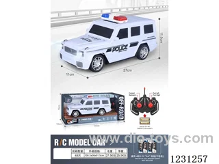 4ch RC police car with lights 1:16 (battery not included)