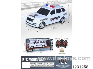 4ch RC police car with lights 1:16 (battery not included)