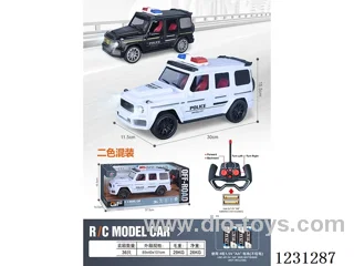 4ch RC police car with lights 1:14 (battery not included)