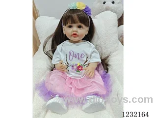 55cm Reborn Doll Soft Rubber High Simulation Baby Doll - Intelligent Dialogue Model with Gravity Sensing