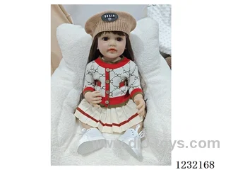 55cm Reborn Doll Soft Rubber High Simulation Baby Doll - Intelligent Dialogue Model with Gravity Sensing