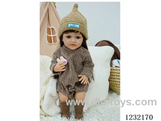 55cm Reborn Doll Soft Rubber High Simulation Baby Doll - Intelligent Dialogue Model with Gravity Sensing