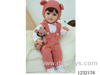 55cm Reborn Doll Soft Rubber High Simulation Baby Doll - Intelligent Dialogue Model with Gravity Sensing