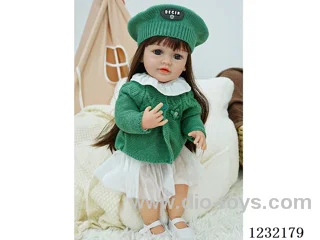 55cm Reborn Doll Soft Rubber High Simulation Baby Doll - Intelligent Dialogue Model with Gravity Sensing