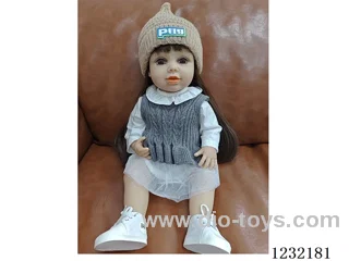 55cm Reborn Doll Soft Rubber High Simulation Baby Doll - Intelligent Dialogue Model with Gravity Sensing