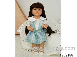 55cm Reborn Doll Soft Rubber High Simulation Baby Doll (Wig), Diaper, Birth Card - Intelligent Dialogue Model with Gravity Sensing