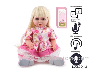 55CM Reborn Doll Advanced Painting Craftsmanship (Wig) Full Body Soft Rubber/Baby Bottle/Magnetic Pacifier/Diaper/Birth Card/Language Dialogue/Repeat Function