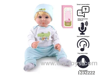 55CM Reborn Doll Advanced Painting Craftsmanship (Machine Hair Implantation) Full Body Soft Rubber/Baby Bottle/Magnetic Pacifier/Diapers/Birth Card/Language Dialogue/Repeat Function