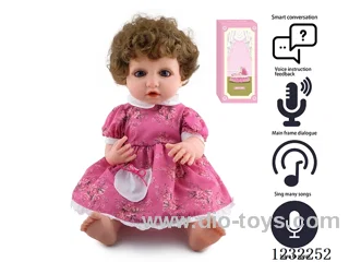 55CM Reborn High Simulation Baby Doll (Wig) Full Body Soft Rubber/Baby Bottle/Magnetic Pacifier/Diaper/Birth Card/Language Dialogue/Repeat
