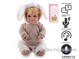 60CM Reborn High Simulation Baby Doll (Machine-planted Hair) Full Body Soft Rubber/Baby Bottle/Magnetic Pacifier/Diapers/Birth Card/Language Dialogue/Repeat