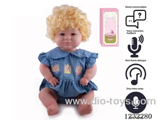 60CM Reborn High Simulation Baby Doll (Machine-planted Hair) Full Body Soft Rubber/Baby Bottle/Magnetic Pacifier/Diapers/Birth Card/Language Dialogue/Repeat