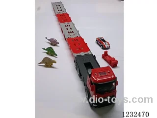 Inertial vehicle-mounted track alloy car