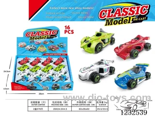 Alloy pull-back equation car 16PCS