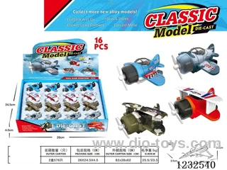 Alloy pull-back small glider 16PCS