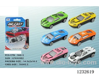 1:72 Alloy Free Wheel Car