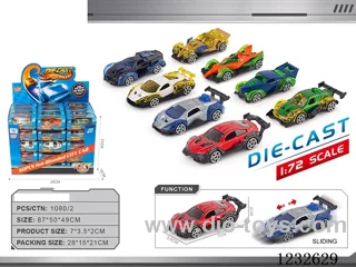 1:64 Free Wheel Alloy Car(60 PCS per box)
