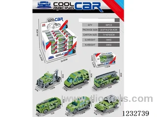 Military series small car 48PCS