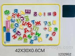 Double-sided magnetic whiteboard with 48 Russian letters + numbers (double-sided iron plate)