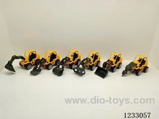 Free-wheeling construction vehicle