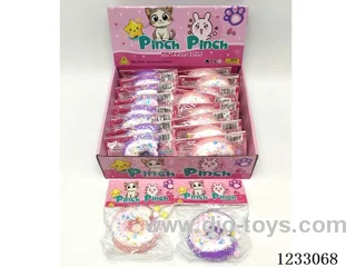 Soft Rubber 16-Piece Donut Squeeze Toy