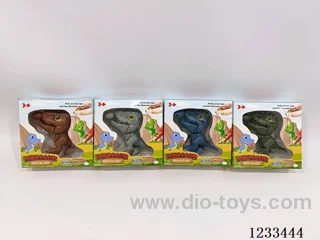 Pull-string key ring - Egg-eating dinosaur