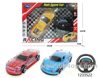 1:18 2 ch rc car with light/not include battery