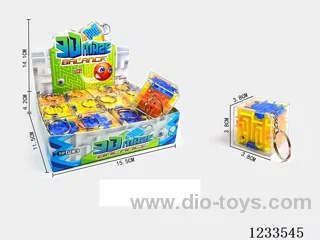 3.8CM Key Chain Colorful Ball Maze (12PCS whole box price)