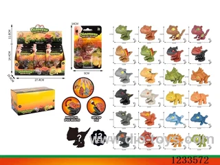 mini finger-biting dinosaur (12 pieces display box)
