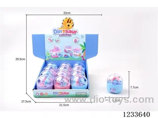 Mini dinosaur clip candy toy (12PCS single price)