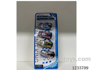 Plastic Free Wheel Sports Car 6 Mixed Models