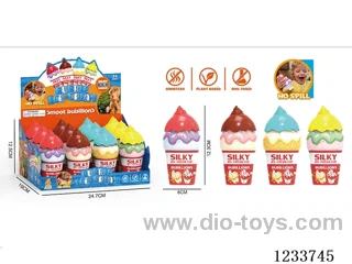 Ice Cream Non-Spill Bubble Bottle 12PCS