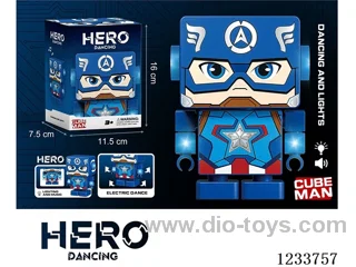 B/O Dancing Block Man Captain America W L/M