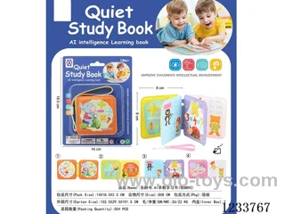 Quiet Book: AI Early Education Learning Book (Includes BB whistle)