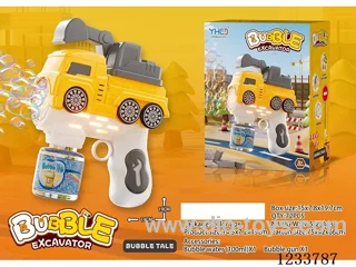 Excavator Bubble Gun with 1 bottle of 100ml bubble solution
