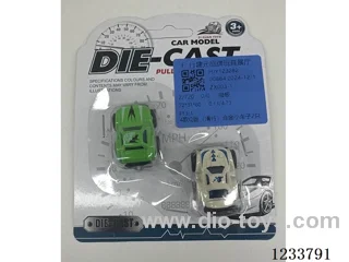 4 types(Free Wheel) Alloy Cars, 2 PCS