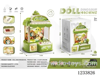 claw machine （10dolls+ 20capsule toys+24coin）
