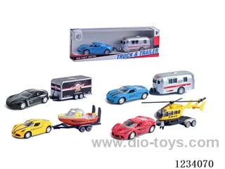Alloy Pull Back Sports Car 4 Tow