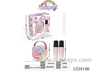 Unicorn Microphone Karaoke Machine with Dual Microphones