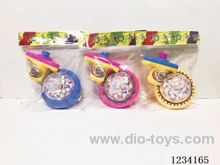 Winding Colorful Light Spinning Top (battery included, large launcher)